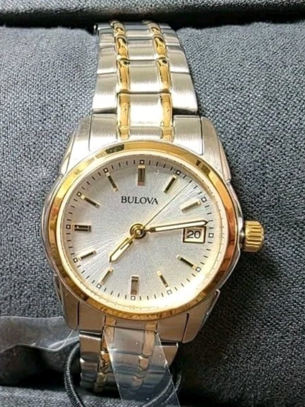 Bulova 98M105 Women's Two-Tone Stainless Steel Watch 26mm New w/ Box